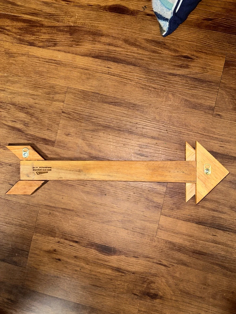 Handcrafted Wood Arrow Wall Decor - Artisan Compass & Directional Accent